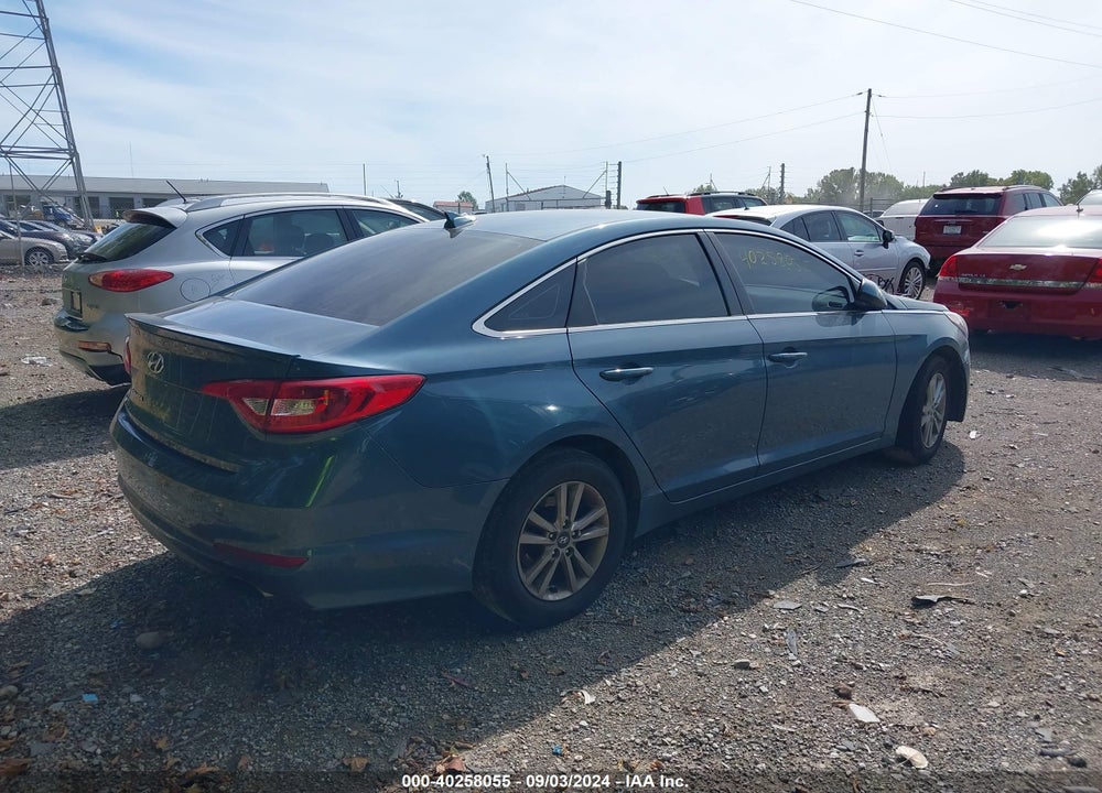 2017 HYUNDAI SONATA SE VIN: 5NPE24AFXHH480153