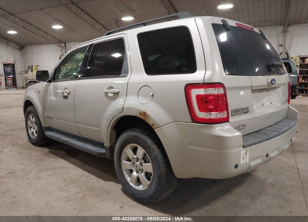 2008 FORD ESCAPE LIMITED VIN: 1FMCU941X8KA49632