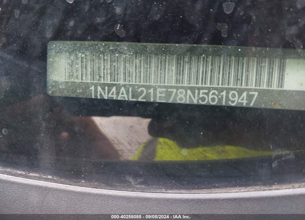 2008 NISSAN ALTIMA 2.5 S VIN: 1N4AL21E78N561947