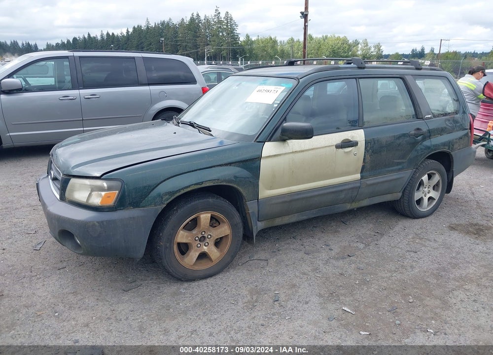 2003 SUBARU FORESTER X VIN: JF1SG63683H718091