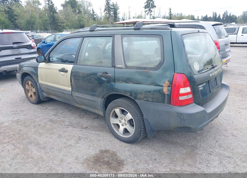 2003 SUBARU FORESTER X VIN: JF1SG63683H718091