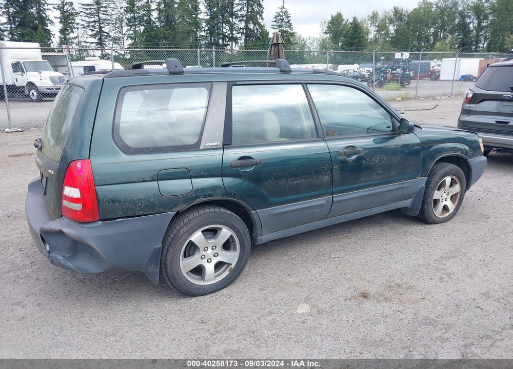 2003 SUBARU FORESTER X VIN: JF1SG63683H718091