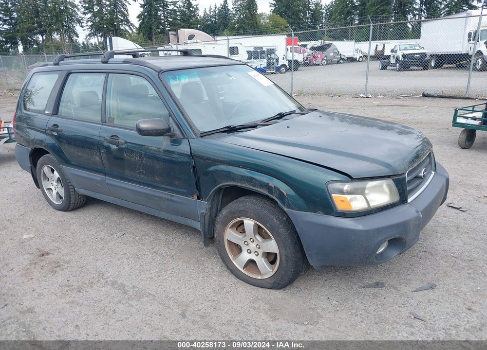 2003 SUBARU FORESTER X VIN: JF1SG63683H718091