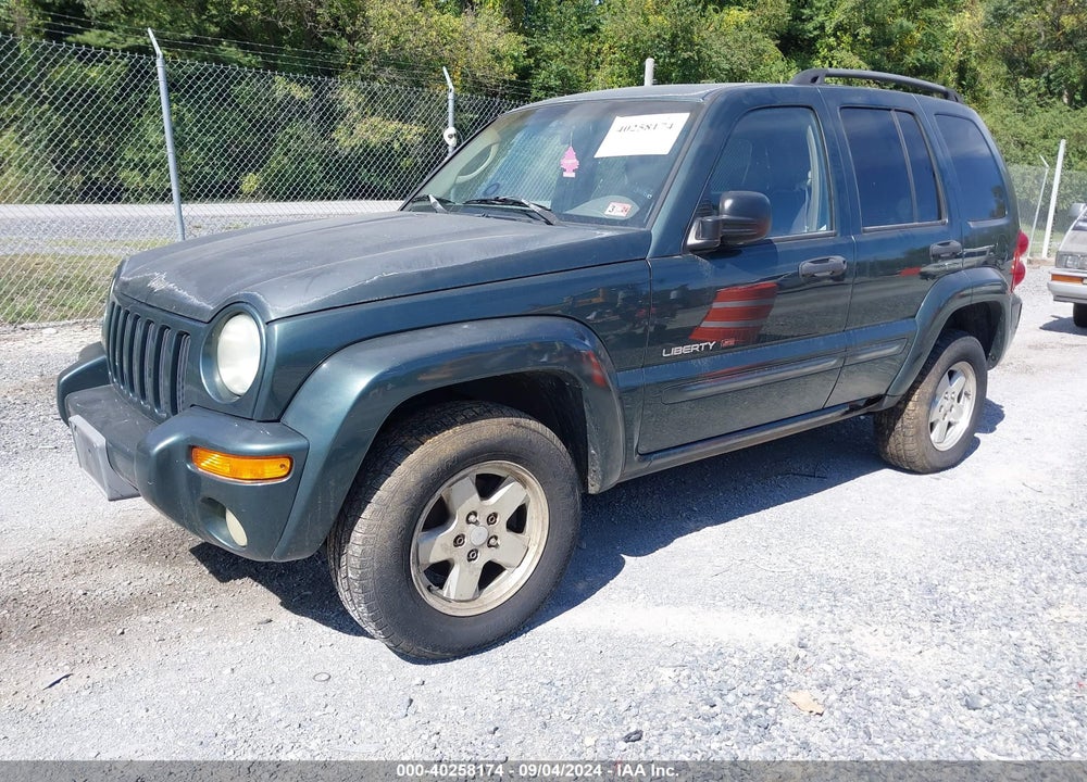 2002 JEEP LIBERTY LIMITED EDITION VIN: 1J4GL58K32W299714