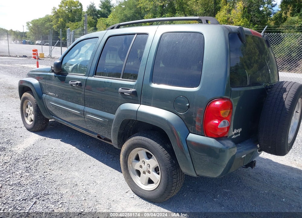 2002 JEEP LIBERTY LIMITED EDITION VIN: 1J4GL58K32W299714