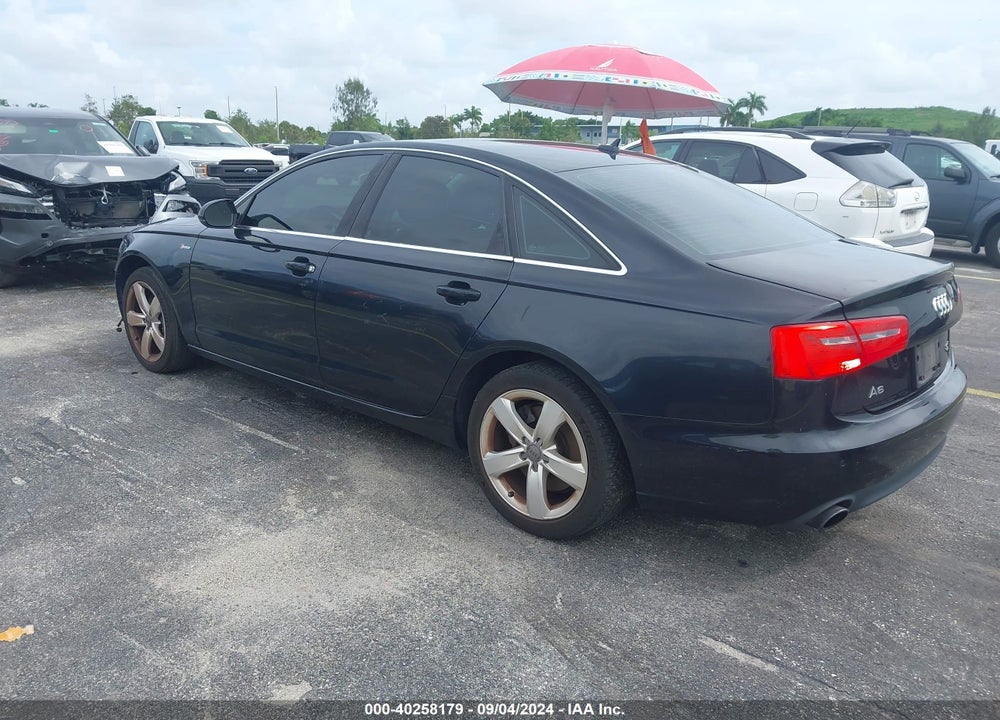 2012 AUDI A6 3.0 PREMIUM VIN: WAUGGAFC8CN075499