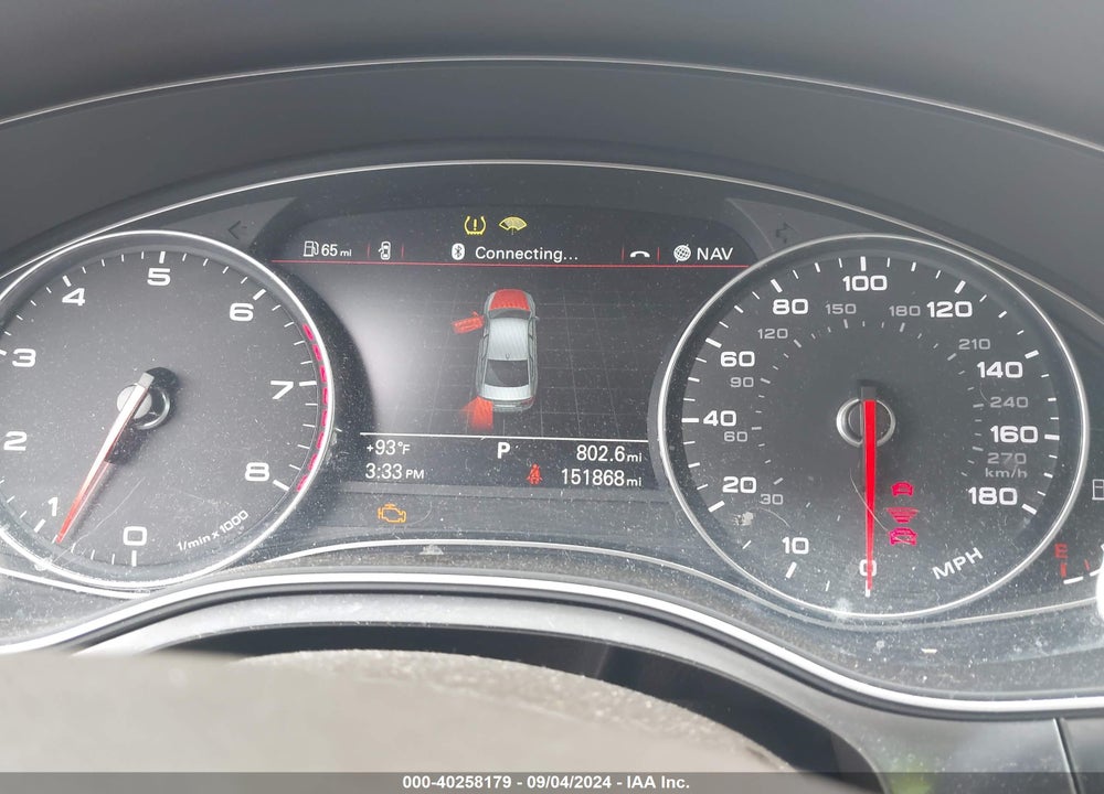 2012 AUDI A6 3.0 PREMIUM VIN: WAUGGAFC8CN075499