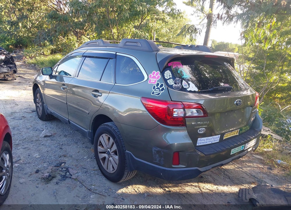 2015 SUBARU OUTBACK 2.5I PREMIUM VIN: 4S4BSBFC6F3281305