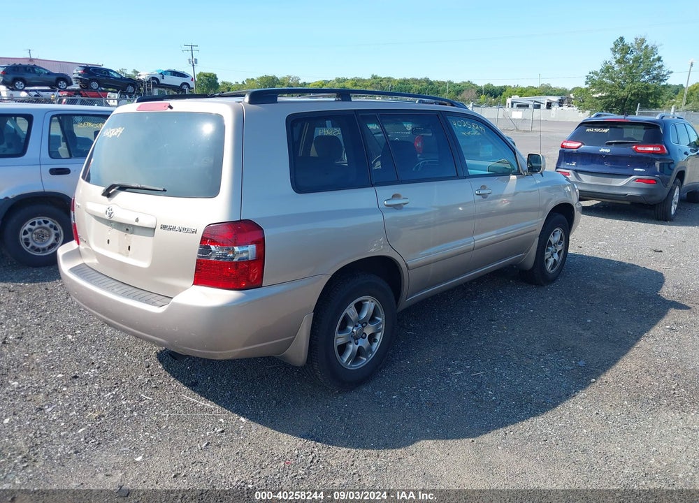 2005 TOYOTA HIGHLANDER V6 VIN: JTEEP21A150125791
