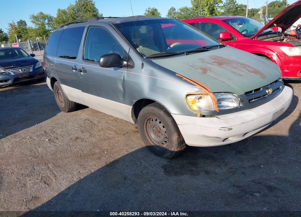 2000 TOYOTA SIENNA LE VIN: 4T3ZF13C3YU181507