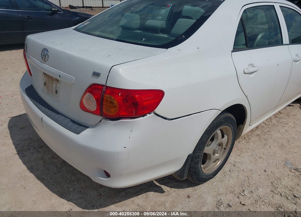 2009 TOYOTA COROLLA LE VIN: 1NXBU40E19Z135621
