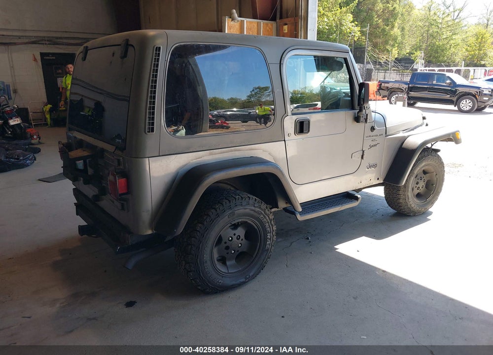 2000 JEEP WRANGLER SPORT VIN: 1J4FA49SXYP754622