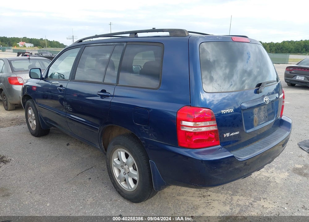 2003 TOYOTA HIGHLANDER V6 VIN: JTEHF21A830153679