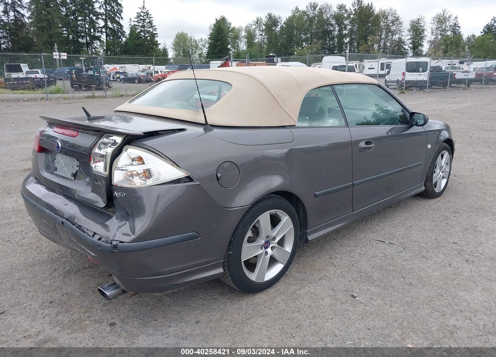 2007 SAAB 9-3 AERO VIN: YS3FH71U176107913
