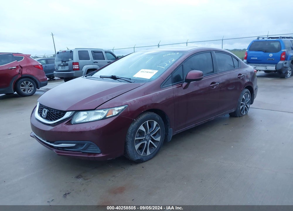 2013 HONDA CIVIC EX VIN: 2HGFB2F83DH555573