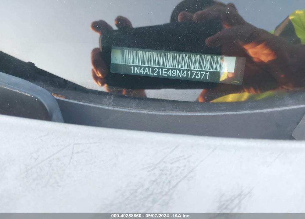2009 NISSAN ALTIMA 2.5 S VIN: 1N4AL21E49N417371