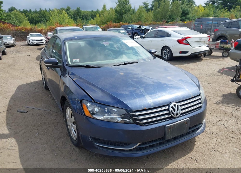 2013 VOLKSWAGEN PASSAT 2.5L S VIN: 1VWAP7A36DC057564