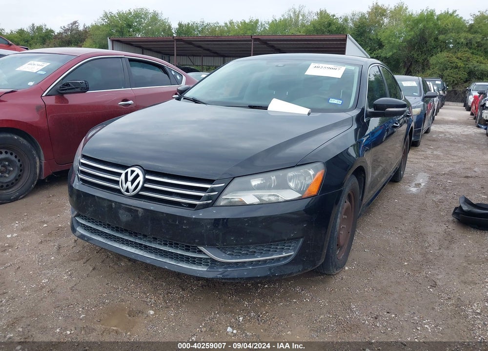 2013 VOLKSWAGEN PASSAT VIN: 1VWBP7A34DC138504