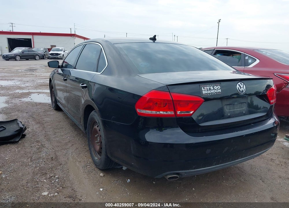2013 VOLKSWAGEN PASSAT VIN: 1VWBP7A34DC138504