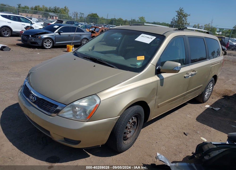 2011 KIA SEDONA LX VIN: KNDMG4C76B6373203