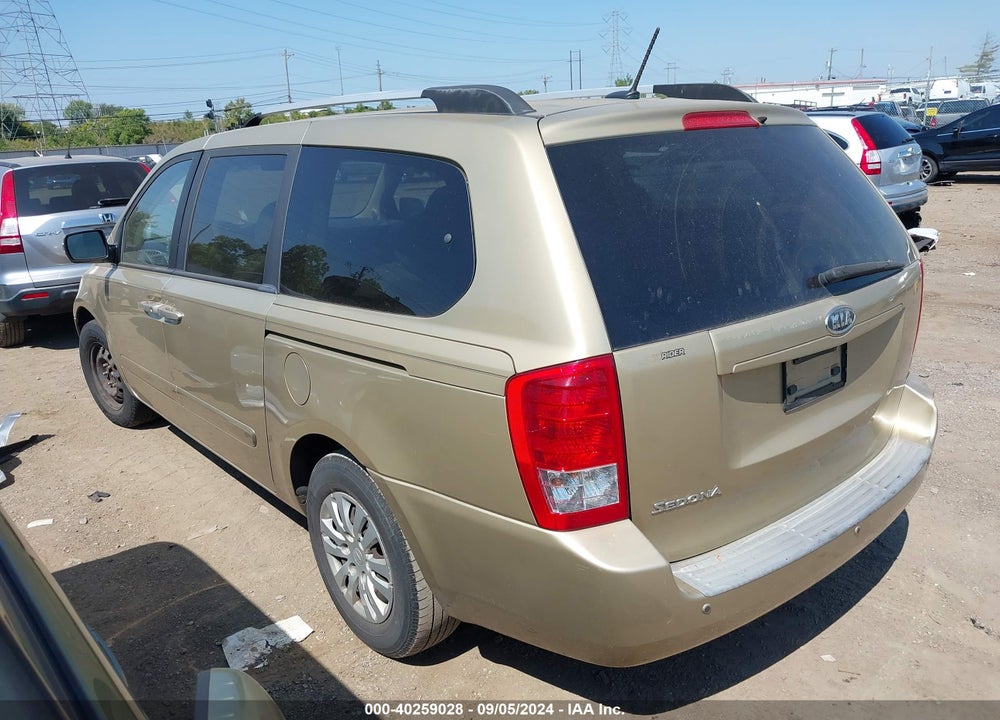 2011 KIA SEDONA LX VIN: KNDMG4C76B6373203