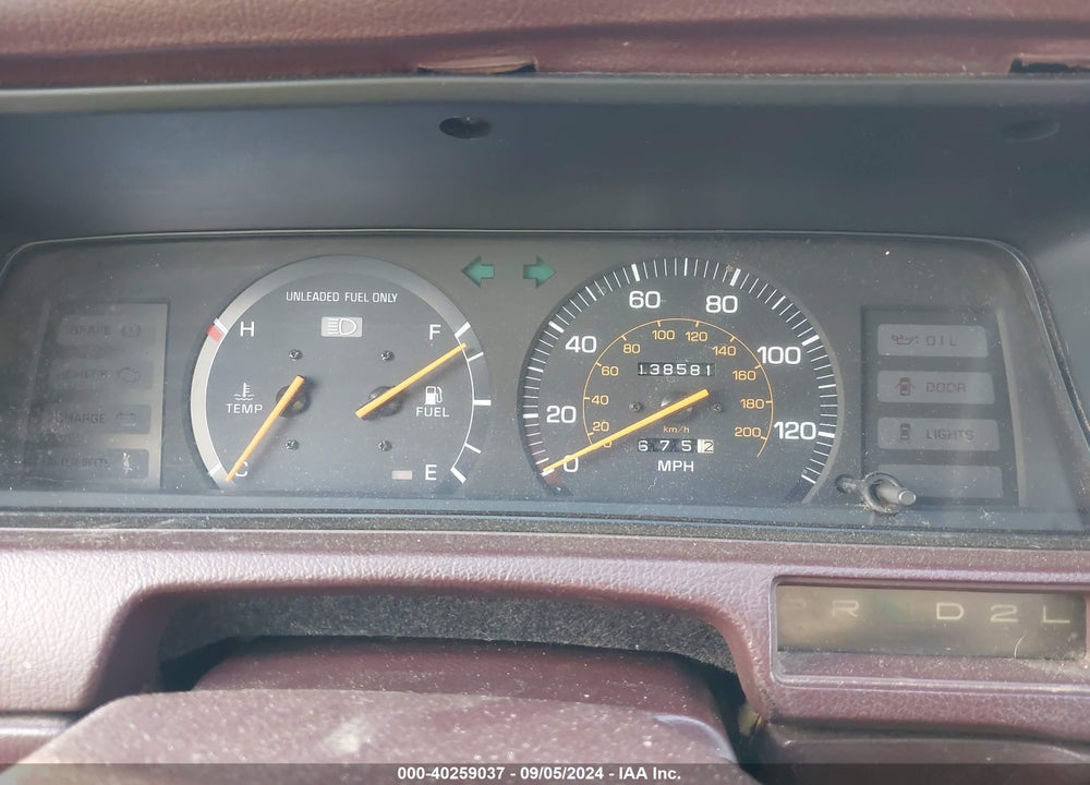 1988 TOYOTA CAMRY DLX VIN: JT2SV21W3J0235592