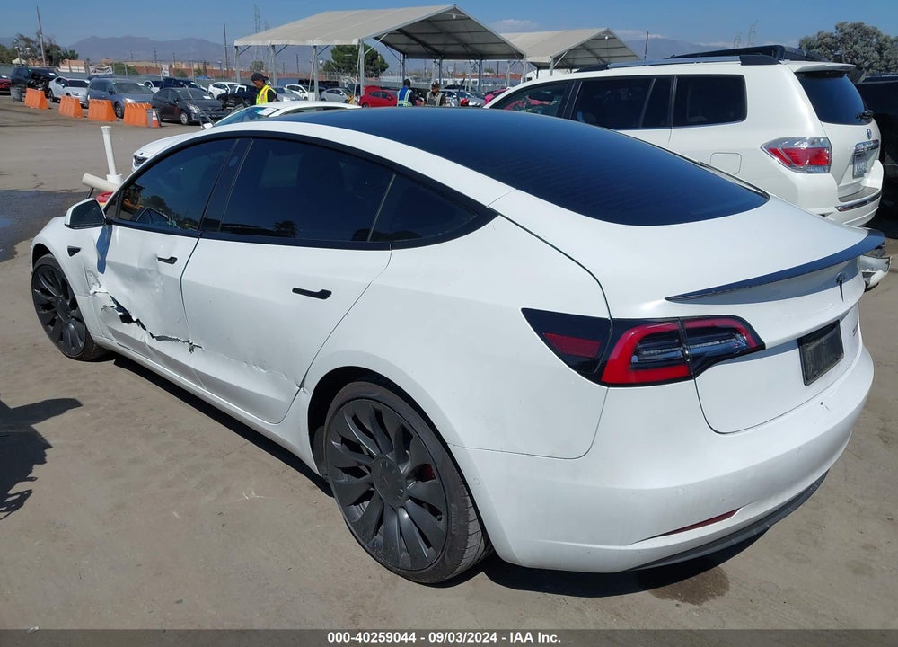 2022 TESLA MODEL 3 PERFORMANCE DUAL MOTOR ALL-WHEEL DRIVE VIN: 5YJ3E1EC8NF357510