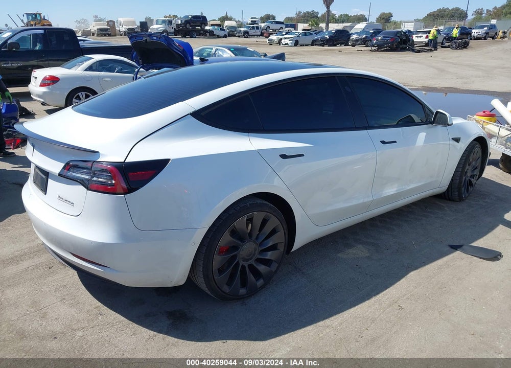 2022 TESLA MODEL 3 PERFORMANCE DUAL MOTOR ALL-WHEEL DRIVE VIN: 5YJ3E1EC8NF357510