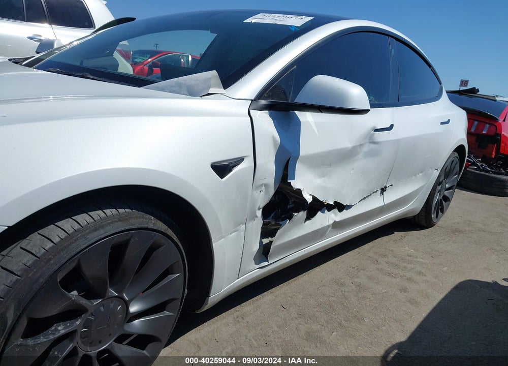 2022 TESLA MODEL 3 PERFORMANCE DUAL MOTOR ALL-WHEEL DRIVE VIN: 5YJ3E1EC8NF357510