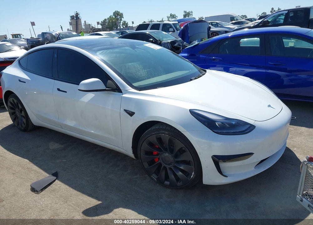 2022 TESLA MODEL 3 PERFORMANCE DUAL MOTOR ALL-WHEEL DRIVE VIN: 5YJ3E1EC8NF357510