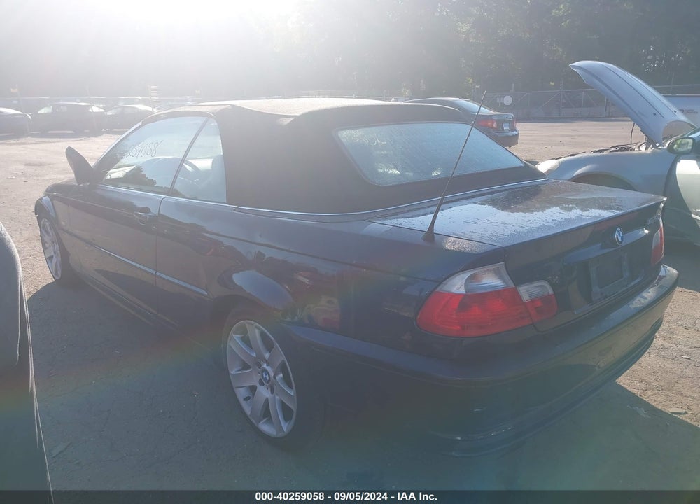 2002 BMW 325CI VIN: WBABS334X2JY58699
