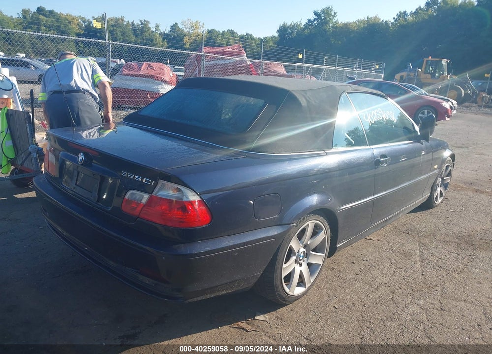2002 BMW 325CI VIN: WBABS334X2JY58699