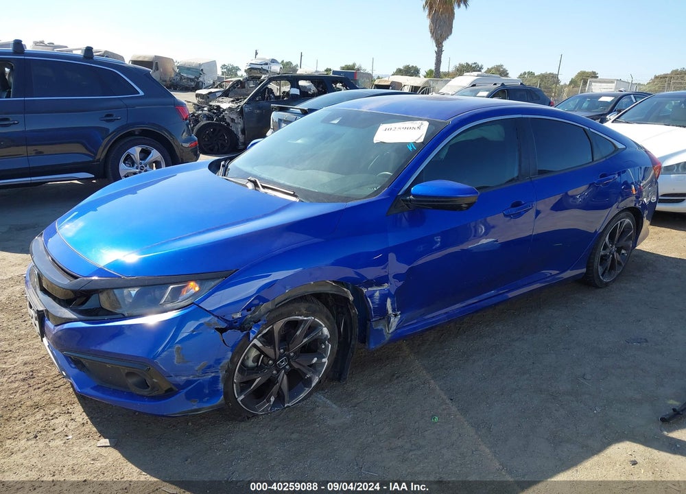 2020 HONDA CIVIC SPORT VIN: 2HGFC2F80LH574674