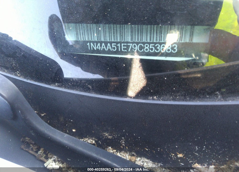 2009 NISSAN MAXIMA 3.5 S VIN: 1N4AA51E79C853683