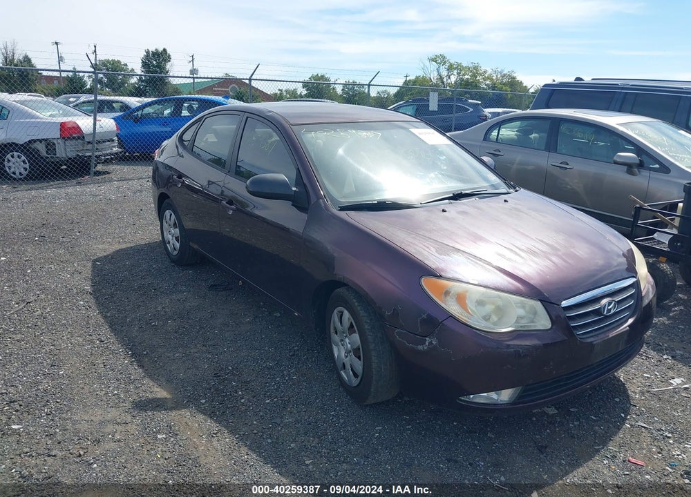 2009 HYUNDAI ELANTRA VIN: KMHDU46DX9U625028