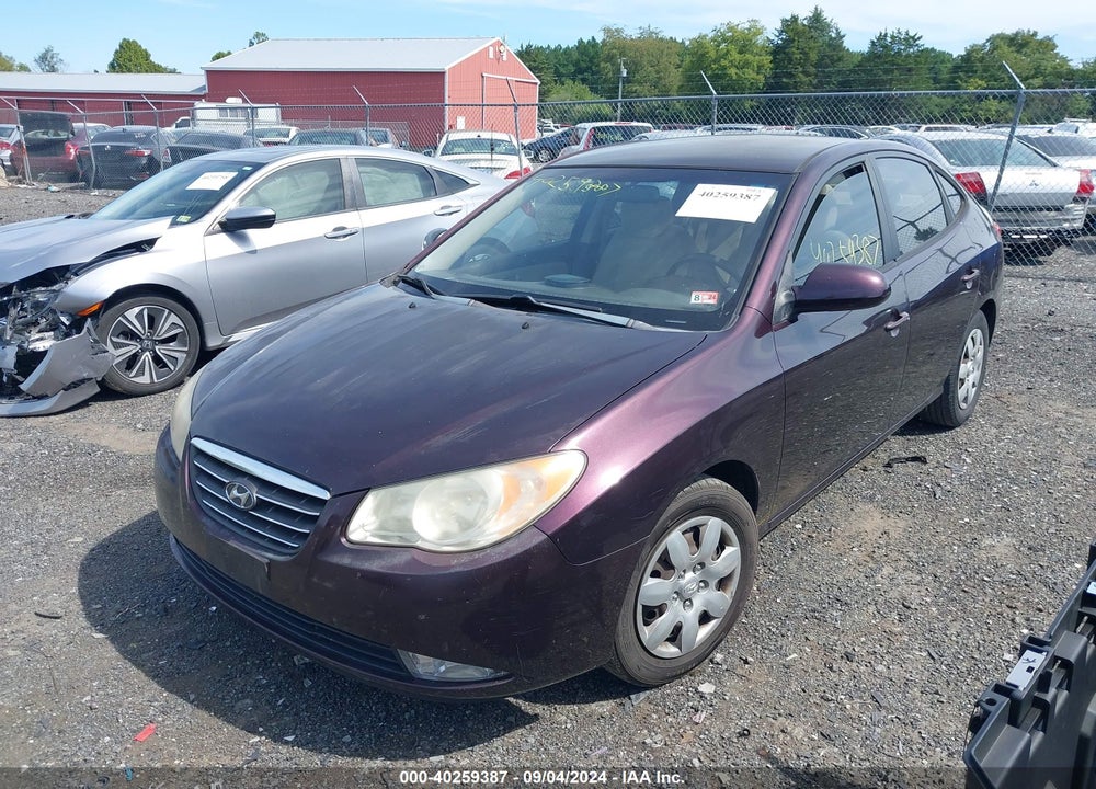 2009 HYUNDAI ELANTRA VIN: KMHDU46DX9U625028