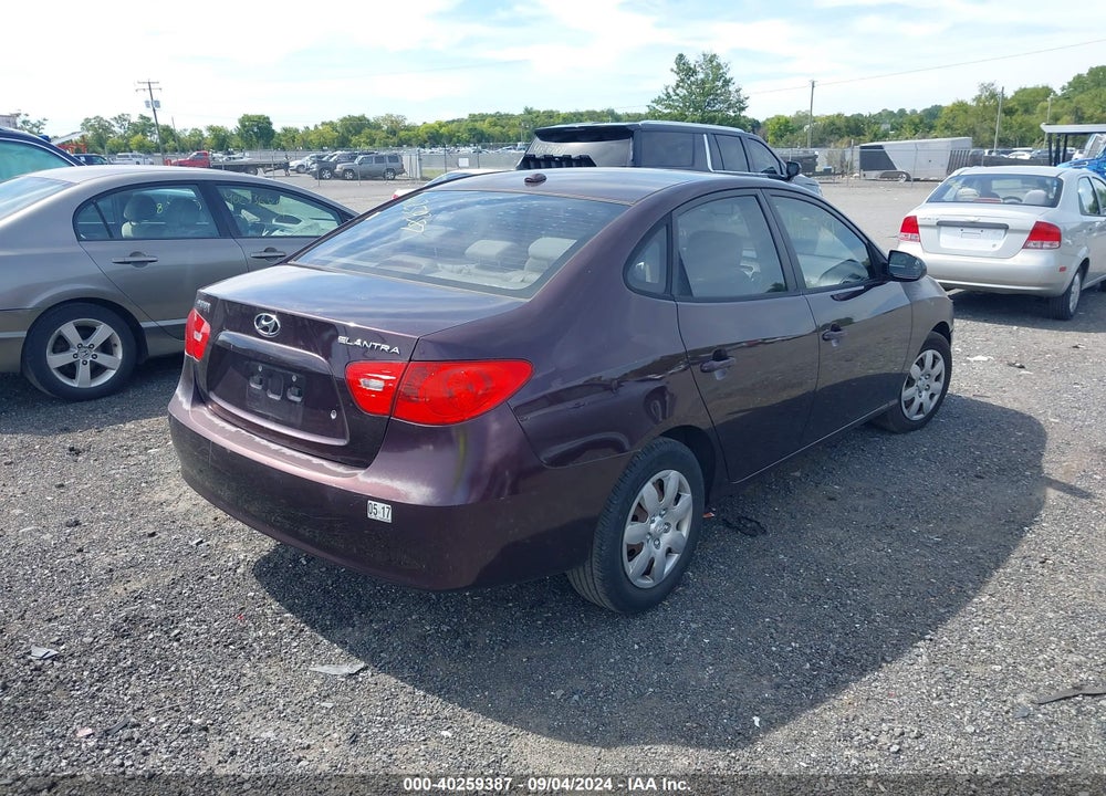 2009 HYUNDAI ELANTRA VIN: KMHDU46DX9U625028