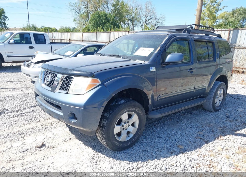2005 NISSAN PATHFINDER SE VIN: 5N1AR18W05C788742
