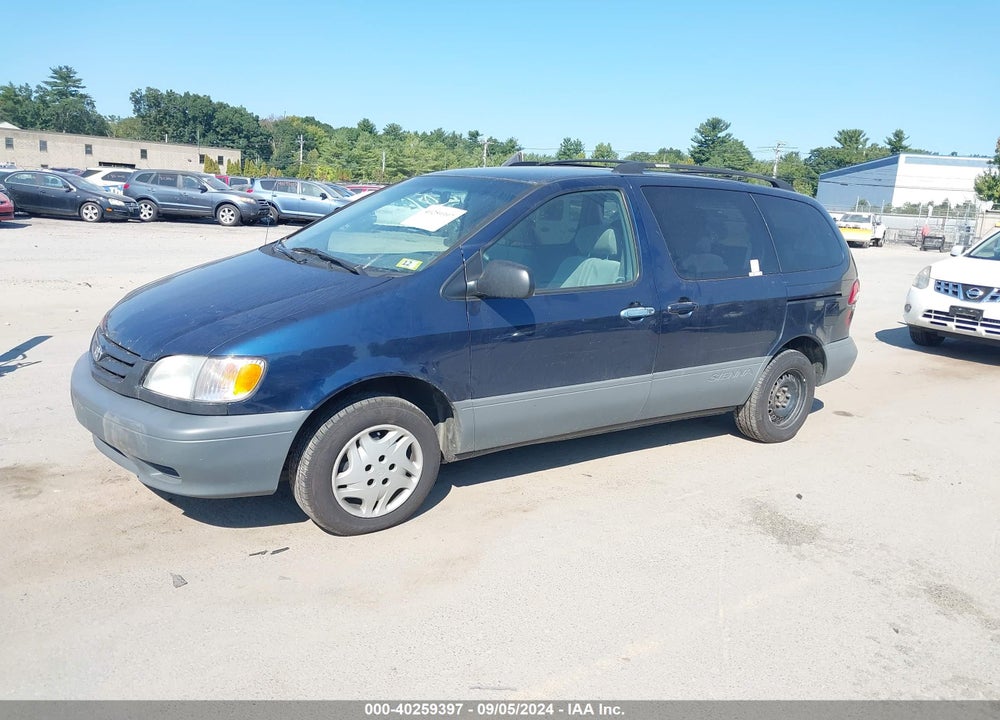 2002 TOYOTA SIENNA CE VIN: 4T3ZF19C62U482061