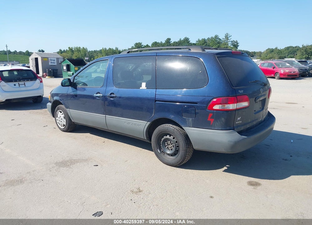 2002 TOYOTA SIENNA CE VIN: 4T3ZF19C62U482061