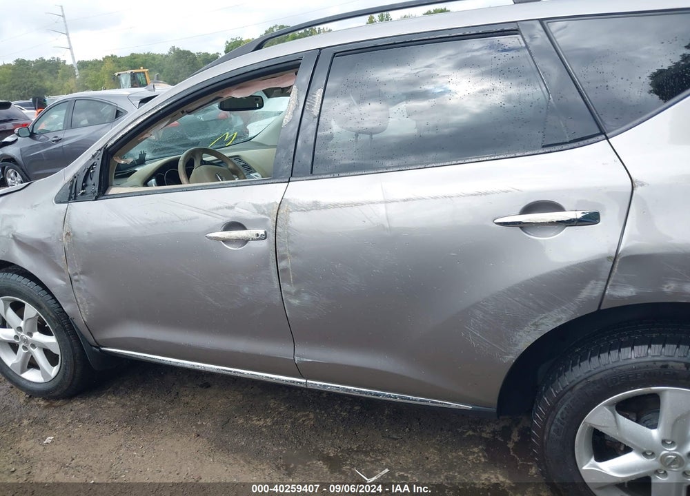 2009 NISSAN MURANO SL VIN: JN8AZ18W89W152745