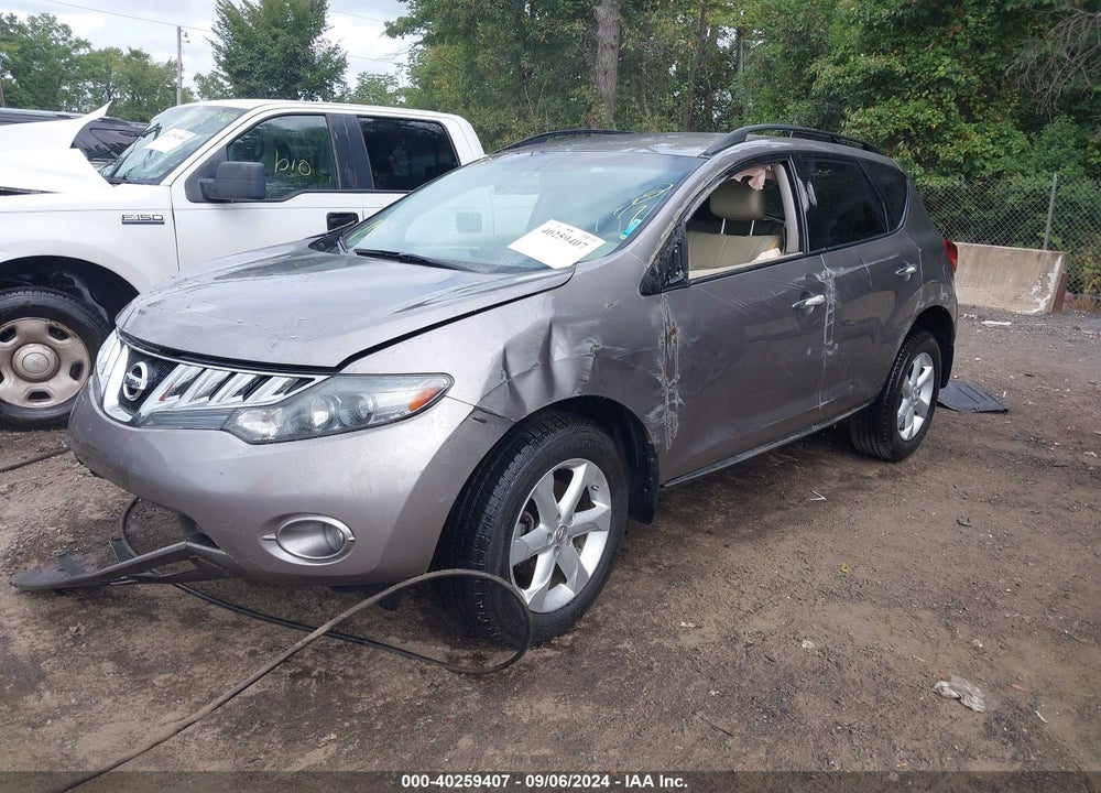 2009 NISSAN MURANO SL VIN: JN8AZ18W89W152745