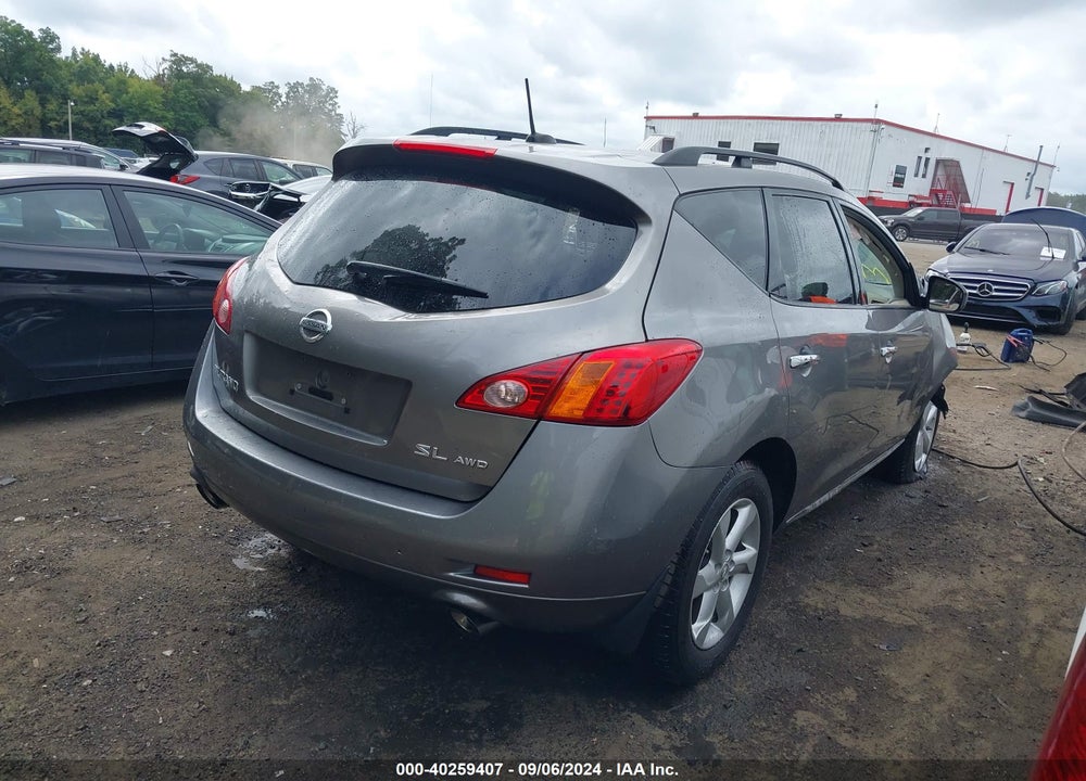2009 NISSAN MURANO SL VIN: JN8AZ18W89W152745