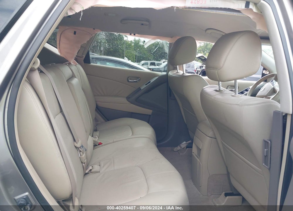 2009 NISSAN MURANO SL VIN: JN8AZ18W89W152745