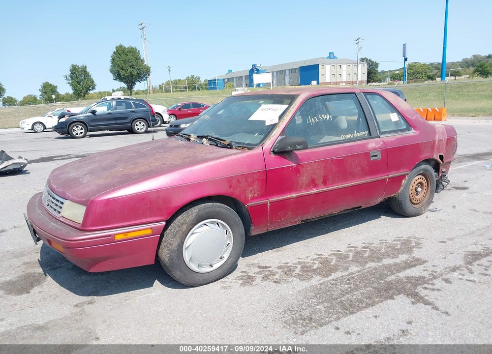 1993 PLYMOUTH SUNDANCE VIN: 1P3XP24D2PN652277