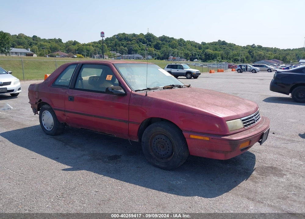 1993 PLYMOUTH SUNDANCE VIN: 1P3XP24D2PN652277