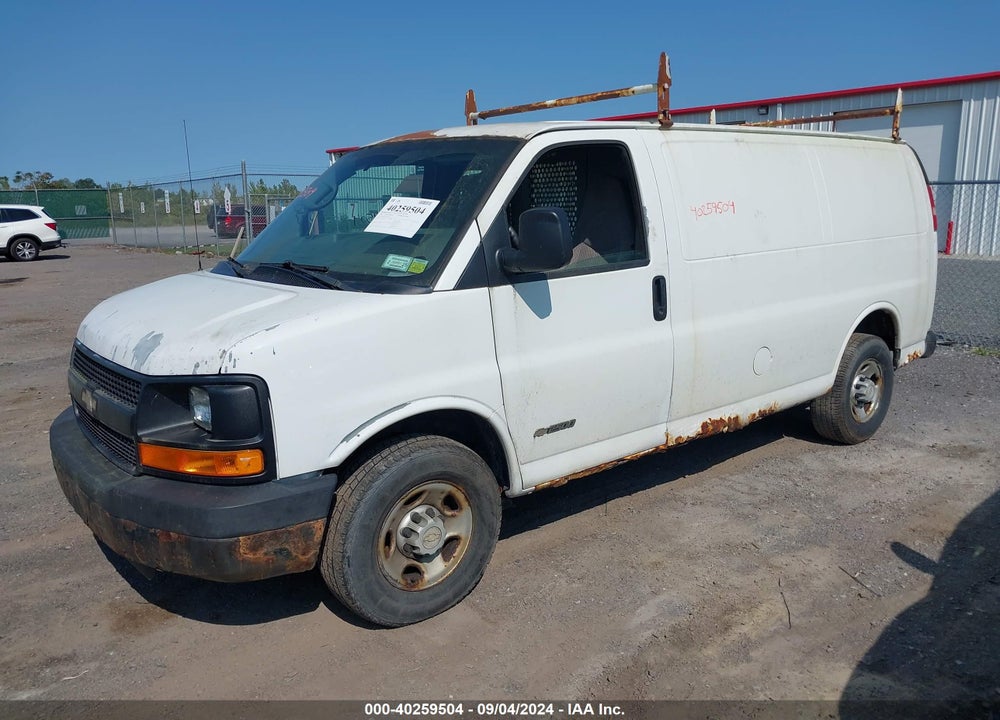 2006 CHEVROLET EXPRESS WORK VAN VIN: 1GCGG25VX61144779