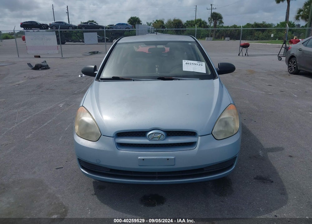 2007 HYUNDAI ACCENT GS VIN: KMHCM36C07U041859