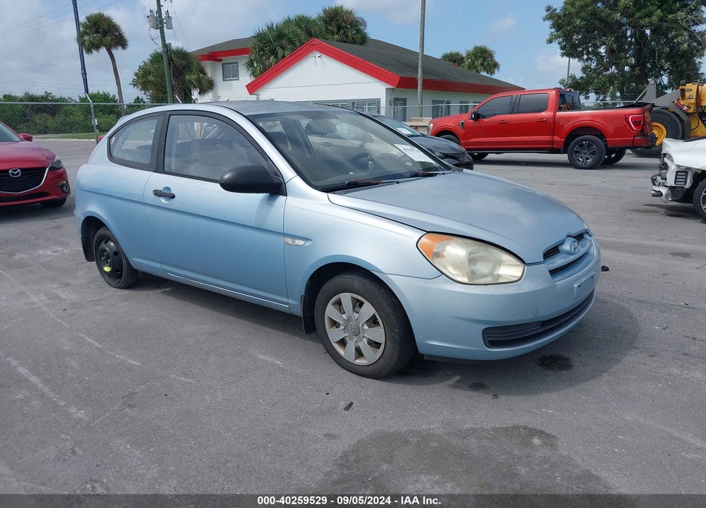 2007 HYUNDAI ACCENT GS VIN: KMHCM36C07U041859