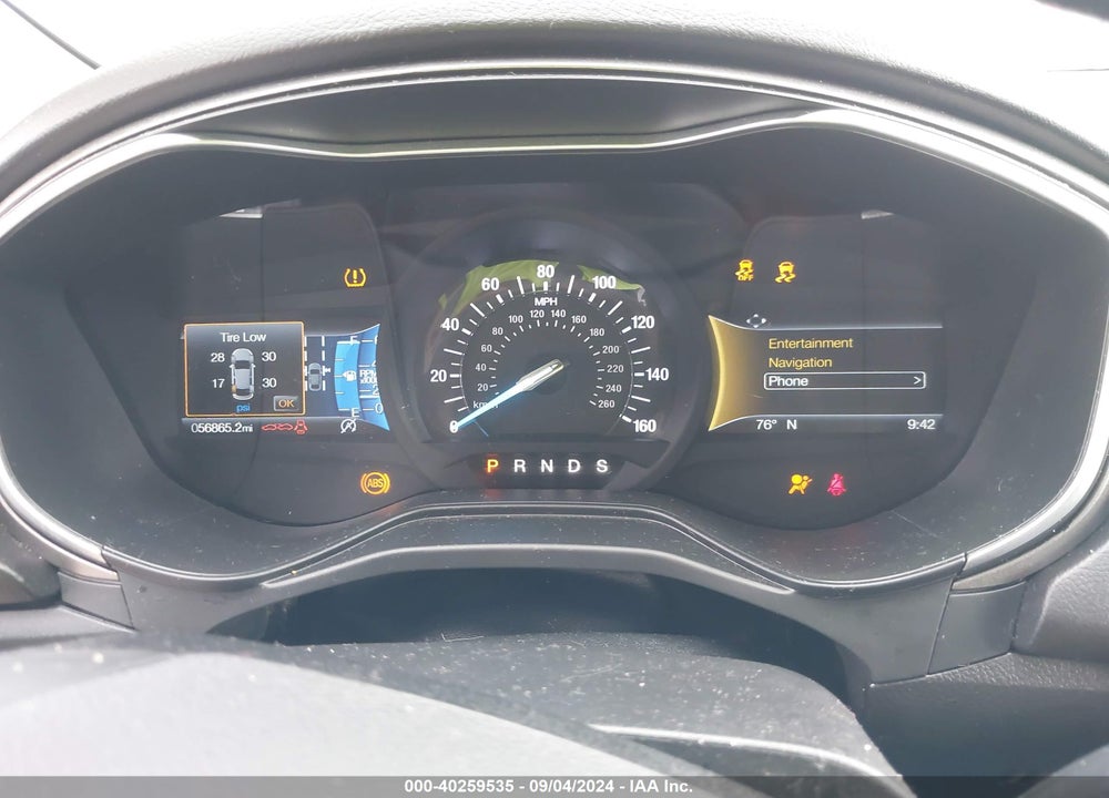 2019 FORD FUSION SE VIN: 3FA6P0HD2KR170818